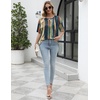 image:imageEkouaer 2 Pack Womens Tops Short Sleeve Oversized T Shirts Summer Spring Tops 2025 Basic Casual Tee Top SXXLTie DyeBlue