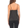 image:imageEkouaer 3 Pack Womens Silk Satin Tank Top V Neck Camisole Cami Spaghetti Strap Top Loose Sleeveless Blouses Tank ShirtBlackBlackwhite StripesBlack Polka Dots