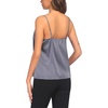 image:imageEkouaer 3 Pack Womens Silk Satin Tank Top V Neck Camisole Cami Spaghetti Strap Top Loose Sleeveless Blouses Tank ShirtBlackWhiteGrey