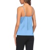 image:imageEkouaer 3 Pack Womens Silk Satin Tank Top V Neck Camisole Cami Spaghetti Strap Top Loose Sleeveless Blouses Tank ShirtBlackWhiteLight Blue