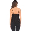 image:imageEkouaer 3 Pack Womens Silk Satin Tank Top V Neck Camisole Cami Spaghetti Strap Top Loose Sleeveless Blouses Tank ShirtBlackWhiteNavy