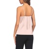 image:imageEkouaer 3 Pack Womens Silk Satin Tank Top V Neck Camisole Cami Spaghetti Strap Top Loose Sleeveless Blouses Tank ShirtChampagneBlack FloralWhite Floral