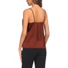 image:imageEkouaer 3 Pack Womens Silk Satin Tank Top V Neck Camisole Cami Spaghetti Strap Top Loose Sleeveless Blouses Tank ShirtKhakiChampagneWhite