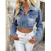 image:imageEkouaer Long Sleeve Crop Tops for Women Scroop Neck Lightweight Basic Base Layer Thermal Undershirts ShirtsA Haze Blue
