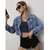 image:imageEkouaer Long Sleeve Crop Tops for Women Scroop Neck Lightweight Basic Base Layer Thermal Undershirts ShirtsA Navy Blue