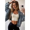 image:imageEkouaer Long Sleeve Crop Tops for Women Scroop Neck Lightweight Basic Base Layer Thermal Undershirts ShirtsA Offwhite