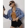 image:imageEkouaer Long Sleeve Crop Tops for Women Scroop Neck Lightweight Basic Base Layer Thermal Undershirts ShirtsLight Brown