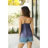 image:imageEkouaer Satin Tank Tops for Women Silk Camisole Tops 2 Pack V Neck Spaghetti Strap Blouse Soft Dressy CamisoleBlackGrey