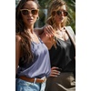 image:imageEkouaer Satin Tank Tops for Women Silk Camisole Tops 2 Pack V Neck Spaghetti Strap Blouse Soft Dressy CamisoleGreyWhite