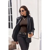image:imageEkouaer Turtleneck Shirt Women Long Sleeve Mock Neck Slim Fit Tops Thermal Base Layer Soft Lightweight Stretch UndershirtsBrown