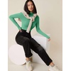 image:imageEkouaer Turtleneck Shirt Women Long Sleeve Mock Neck Slim Fit Tops Thermal Base Layer Soft Lightweight Stretch UndershirtsGreen