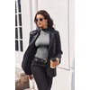 image:imageEkouaer Turtleneck Shirt Women Long Sleeve Mock Neck Slim Fit Tops Thermal Base Layer Soft Lightweight Stretch UndershirtsLight Gray