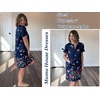 image:imageEkouaer Women Robes Lightweight House Coat Short Sleeve Floral Print Mumu House Dresses with Pockets Zipper NightgownsButterfly and Flower