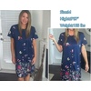 image:imageEkouaer Women Robes Lightweight House Coat Short Sleeve Floral Print Mumu House Dresses with Pockets Zipper NightgownsButterfly and Flower