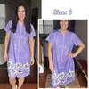 image:imageEkouaer Women Robes Lightweight House Coat Short Sleeve Floral Print Mumu House Dresses with Pockets Zipper NightgownsFloral Lilac