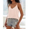 image:imageEkouaer Womens 2Pack Silk Satin Camisole Tank Top V Neck Sexy Cross Back Spaghetti Strap Cami Sleeveless Lounge Tops SXXL1champagne