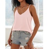 image:imageEkouaer Womens 2Pack Silk Satin Camisole Tank Top V Neck Sexy Cross Back Spaghetti Strap Cami Sleeveless Lounge Tops SXXL1light Pink