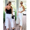 image:imageEkouaer Womens 2Pack Silk Satin Camisole Tank Top V Neck Sexy Cross Back Spaghetti Strap Cami Sleeveless Lounge Tops SXXLBlackwhite