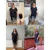 image:imageEkouaer Womens House Dress with Pockets Moomoo Dresses Short Sleeve Mumu Nightgown Lounge Dress Button Down SleepwearFloral Butterfly