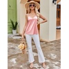 image:imageEkouaer Womens Lace Silk Satin Pajama Tank Tops V Neck Camisole Soft Spaghetti Strap Tops Loose Sleepwear S3XLMisty Rose  White