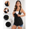 image:imageEkouaer Womens Maternity Tank Tops 3 Packs Sleeveless Nursing Tops V Neck Breastfeeding Shirts Pregnancy ClothesArmy Green  Grey  Black3pcs
