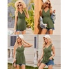 image:imageEkouaer Womens Maternity Tank Tops 3 Packs Sleeveless Nursing Tops V Neck Breastfeeding Shirts Pregnancy ClothesArmy Green  Grey  Black3pcs