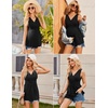 image:imageEkouaer Womens Maternity Tank Tops 3 Packs Sleeveless Nursing Tops V Neck Breastfeeding Shirts Pregnancy ClothesBlack  Dark Grey  Light Grey3pcs