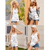 image:imageEkouaer Womens Maternity Tank Tops 3 Packs Sleeveless Nursing Tops V Neck Breastfeeding Shirts Pregnancy ClothesBlack  Grey  Floral White3pcs