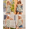 image:imageEkouaer Womens Maternity Tank Tops 3 Packs Sleeveless Nursing Tops V Neck Breastfeeding Shirts Pregnancy ClothesBlack  White  Floral Beige3pcs