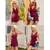 image:imageEkouaer Womens Maternity Tank Tops 3 Packs Sleeveless Nursing Tops V Neck Breastfeeding Shirts Pregnancy ClothesCaramel  Grey  Wine Red3pcs