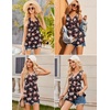image:imageEkouaer Womens Maternity Tank Tops 3 Packs Sleeveless Nursing Tops V Neck Breastfeeding Shirts Pregnancy ClothesDark Blue  Wine Red  Floral Black3pcs