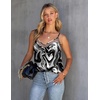 image:imageEkouaer Womens Silk Satin Cami Tank Top 2026 Mesh VNeck Adjustable Strap Sleeveless Summer Camisole BlouseBlackWhite