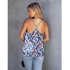 image:imageEkouaer Womens Silk Satin Cami Tank Top 2026 Mesh VNeck Adjustable Strap Sleeveless Summer Camisole BlouseColorful