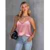 image:imageEkouaer Womens Silk Satin Cami Tank Top 2026 Mesh VNeck Adjustable Strap Sleeveless Summer Camisole BlouseDusty Purple Leopard