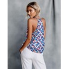 image:imageEkouaer Womens Silk Satin Camisole Tank Tops V Neck Sleeveless Spaghetti Straps Blouse Casual Racerback ShirtBrush Strokes