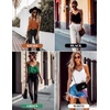 image:imageEkouaer Womens Silk Satin Camisole Tank Tops V Neck Sleeveless Spaghetti Straps Blouse Casual Racerback ShirtDeep Brown