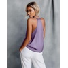 image:imageEkouaer Womens Silk Satin Camisole Tank Tops V Neck Sleeveless Spaghetti Straps Blouse Casual Racerback ShirtLilac