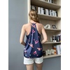 image:imageEkouaer Womens Silk Satin Camisole Tank Tops V Neck Sleeveless Spaghetti Straps Blouse Casual Racerback ShirtWine Glass