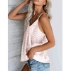 image:imageEkouaer Womens Silk Satin Tank Tops V Neck Camisole Spaghetti Strap Top Summer Basic BlousePink Leopard