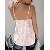 image:imageEkouaer Womens Silk Satin Tank Tops V Neck Camisole Spaghetti Strap Top Summer Basic BlousePink Leopard