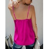 image:imageEkouaer Womens Silk Satin Tank Tops V Neck Camisole Spaghetti Strap Top Summer Basic BlouseRose