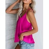 image:imageEkouaer Womens Silk Satin Tank Tops V Neck Camisole Spaghetti Strap Top Summer Basic BlouseRose
