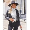 image:imageEkouaer Womens Turtleneck Shirts Ribbed Pullover Sweater Long Sleeves Tops Midweight Thermal Underwear BlouseWhite