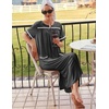 image:imageEkouaer Zipper Robes for Women Short Sleeve Bathrobe Soft Lightweight Housecoat Full Length Nightgown with Pockets S3XLDark Gray