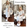 image:imageEkouaer Zipper Robes for Women Short Sleeve Bathrobe Soft Lightweight Housecoat Full Length Nightgown with Pockets S3XLLight Grey