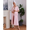 image:imageEkouaer Zipper Robes for Women Short Sleeve Bathrobe Soft Lightweight Housecoat Full Length Nightgown with Pockets S3XLPink