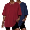 Navy/Wine Red