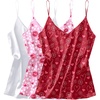 White/Red Heart/Pink Lip Print