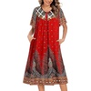 Red Ethnic Print