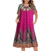 Rose Red Ethnic Print